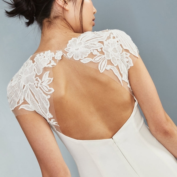 Amsale Little White Dress #142 Like New - Picture 2 of 13